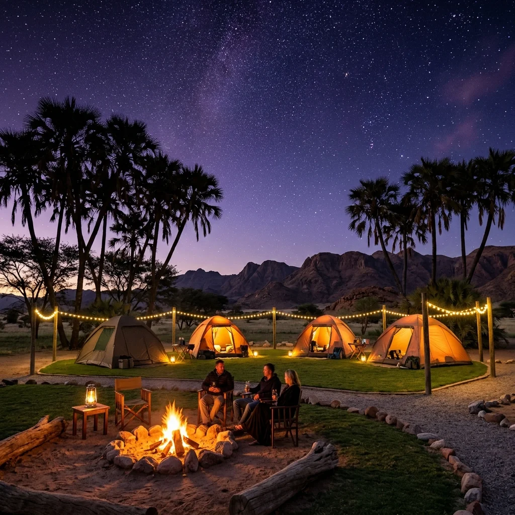 Camping under Namibian skies